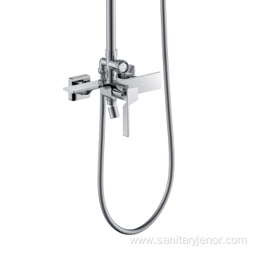 Supporting Chrome Bathroom Shower Set Contemporary